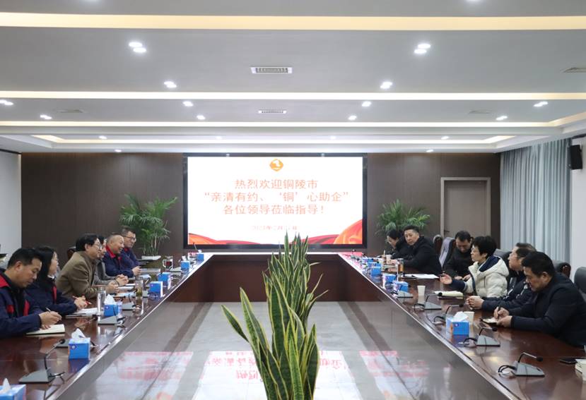 楊文萍到公司開展“親清有約、‘銅’心助企”走訪調(diào)研
