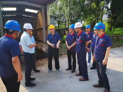 集團(tuán)公司副總經(jīng)理到公司督察環(huán)保管理工作 集團(tuán)公司副總經(jīng)理到公司督察環(huán)保管理工作