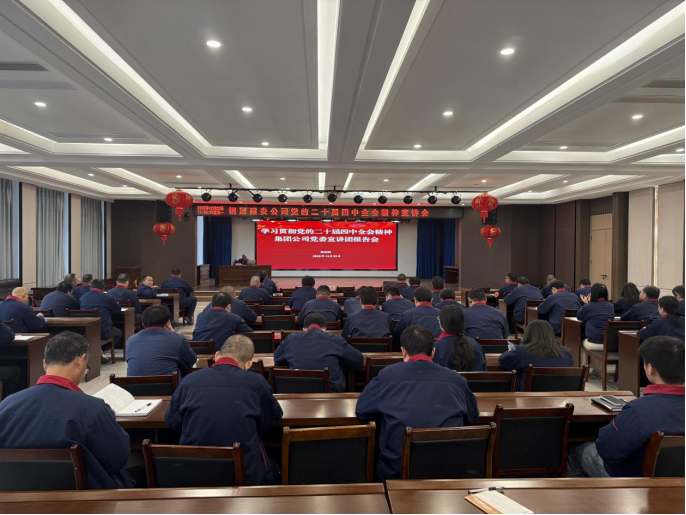 公司召開學(xué)習(xí)貫徹黨的二十屆四中全會(huì)精神宣講會(huì) 公司召開學(xué)習(xí)貫徹黨的二十屆四中全會(huì)精神宣講會(huì)